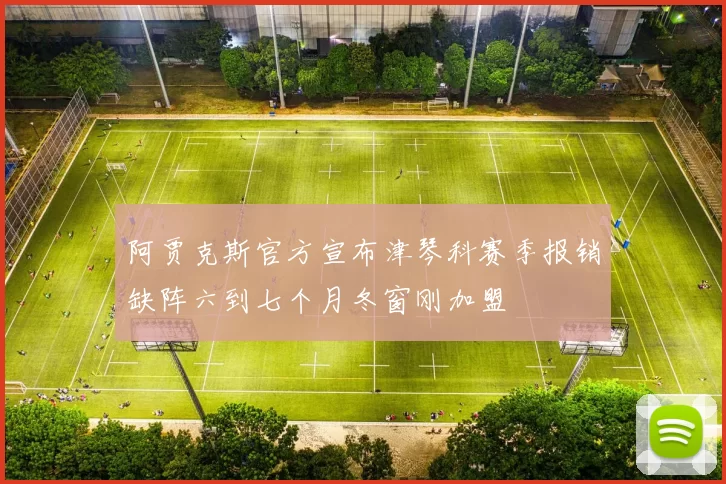 阿贾克斯官方宣布津琴科赛季报销缺阵六到七个月冬窗刚加盟