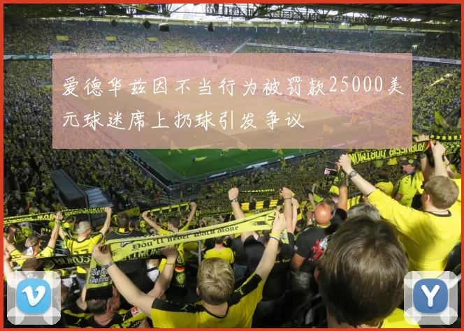 爱德华兹因不当行为被罚款25000美元球迷席上扔球引发争议